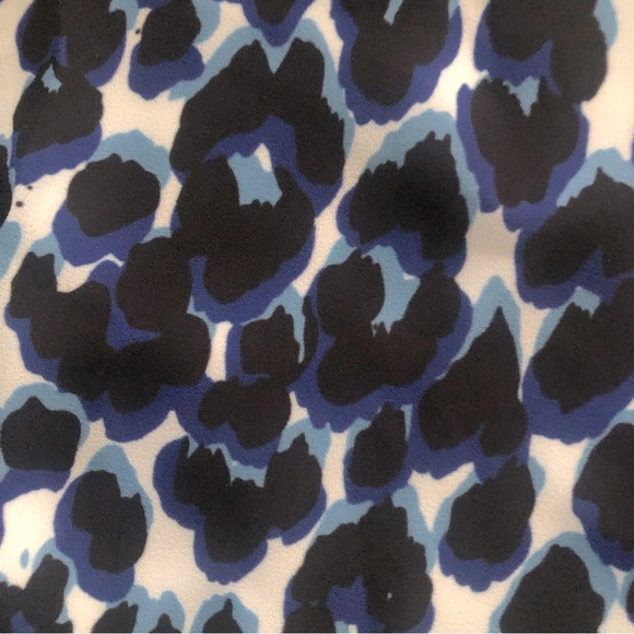 LE GALI Alyssa Sleeveless Layered Animal Print Tie Back Blouse, S NWT - Picture 6 of 10